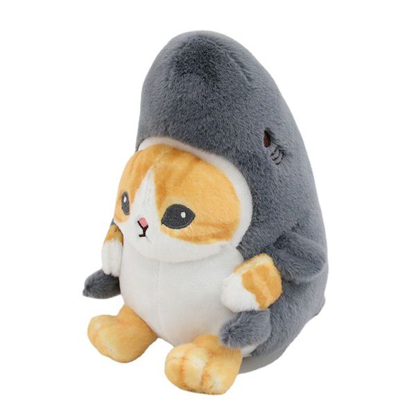 Мягкая игрушка Кот в акуле, серый изображение 5