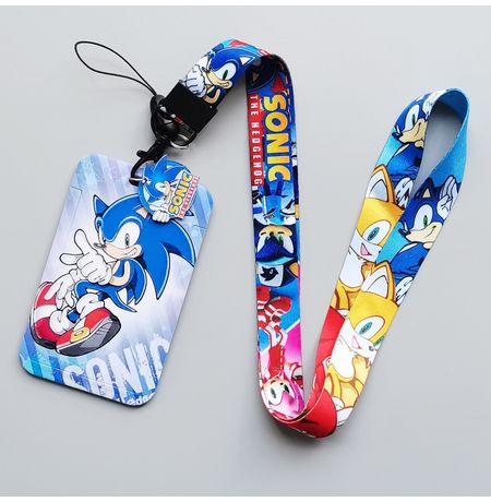 Картхолдер Соник (Sonic the Hedgehog), пластик 11х6,8 см, 48 см