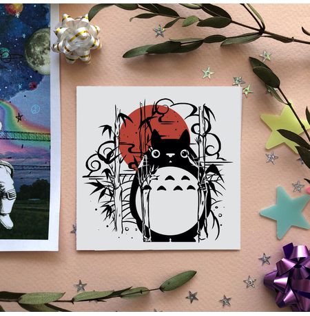 Тату переводная Тоторо