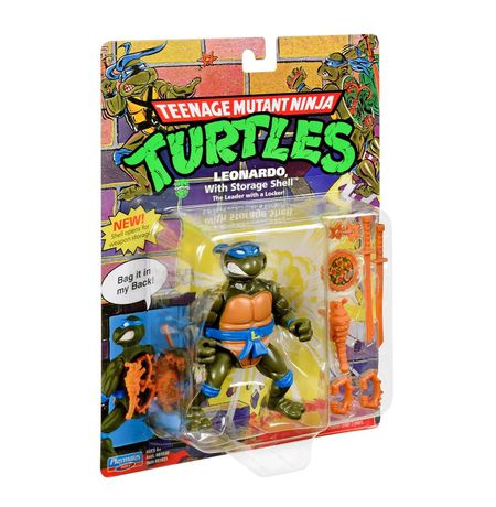Фигурка Черепашки-Ниндзя - Леонардо (Leonardo - TMNT Classic Storage Shell) лицензия 10,5 см изображение 2