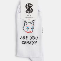 Носки SUPER SOCKS Are You Crazy? Джокер  (размер 40-45)