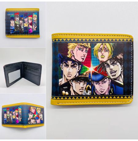 Кошелек ДжоДжо Персонажи (JoJo’s Bizarre Adventure) PU изображение 2