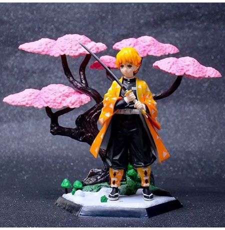 Фигурка Клинок рассекающий демонов - Зеницу Агацума и сакура (Demon Slayer Kimetsu no Yaiba)