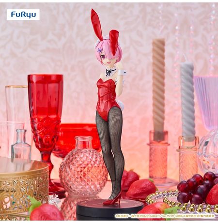 Фигурка Рам - Жизнь с нуля (Re:Zero - Ram Red Color Version BiCute Bunnies) 30 см лицензия