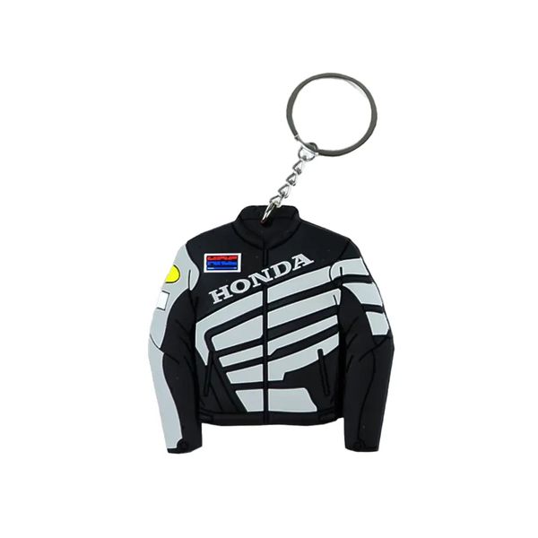 Брелок Куртка Honda Racing (серая), силиконовый 6,5х6,5 см изображение 2
