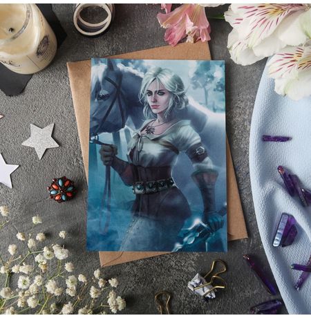Открытка Ведьмак - Цири 2 15х10,5 см