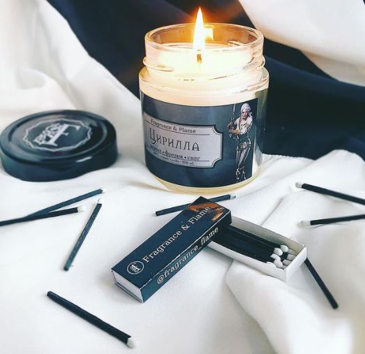 Свеча Ведьмак - Цирилла, ароматическая (Witcher - Cirilla)