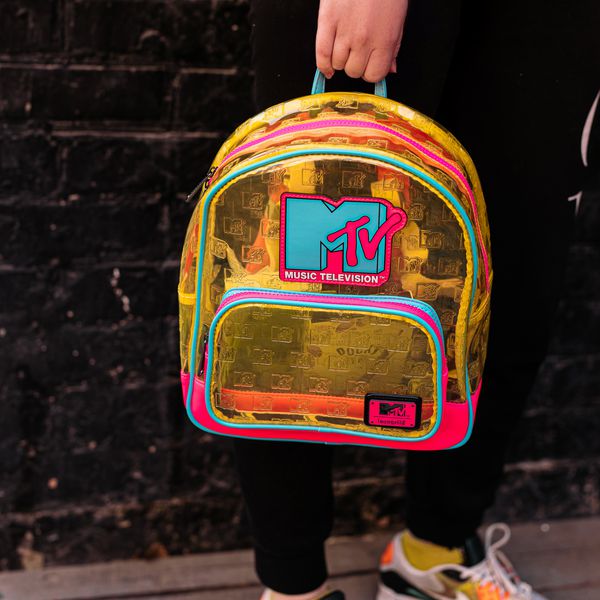 Рюкзак неоновый Funko МТВ (Funko MTV Clear Neon PVC Mini Backpack) изображение 4