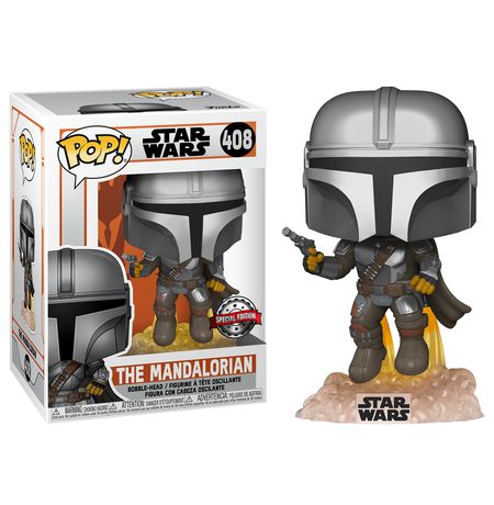Фигурка Funko POP! Мандалорец, парящий Эксклюзив (Star Wars - Mandalorian Special Edition)