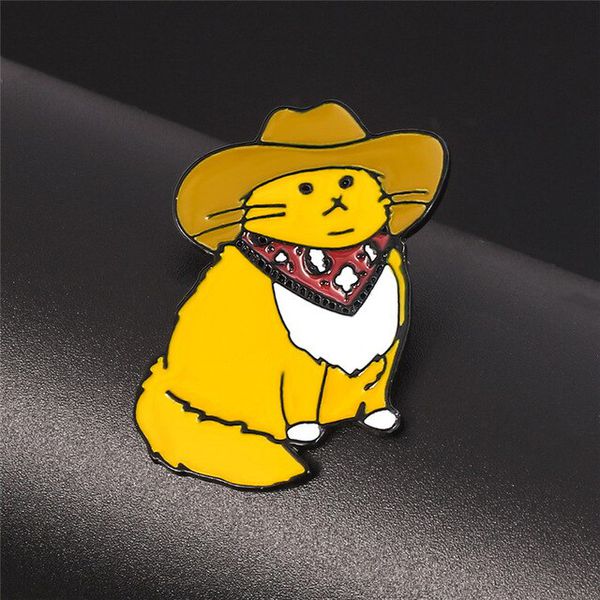 Значок Кот-ковбой