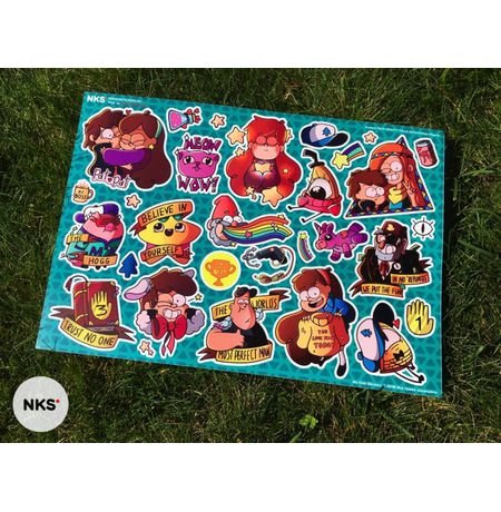 Стикеры Гравити Фолз (Gravity Falls) наклейки NKS