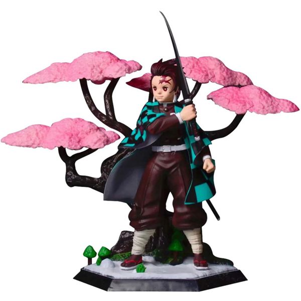 Фигурка Клинок рассекающий демонов - Танджиро Камадо и сакура (Demon Slayer Kimetsu no Yaiba)