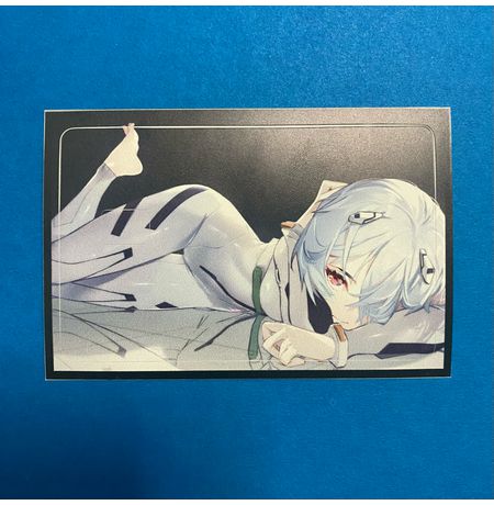 Наклейка на банковскую карту Евангелион - Рей (Neon Genesis Evangelion - Rei) StickerStars