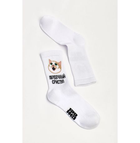 Носки SUPER SOCKS Пердечный сриступ (размер 40-45)