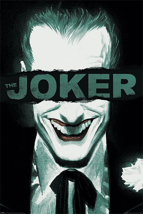 Постер Бэтмен - Джокер Счастливое лицо 61x91 см