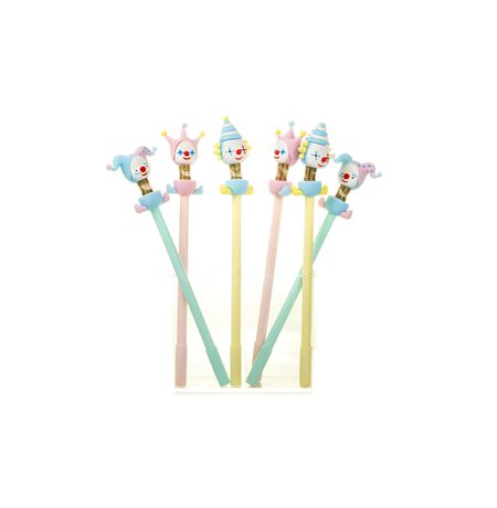 Ручка Клоун на пружине в ассортименте