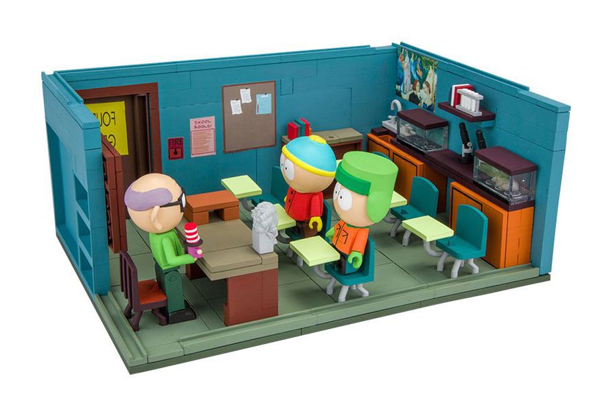 Конструктор Южный Парк - Картман, Кайл и Мистер Гаррисон в классе (South Park -  Classroom)