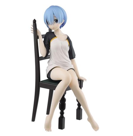 Фигурка Рем в футболке - Жизнь с нуля (Re:Zero - Relax Time Rem t-shirt) 23 см лицензия