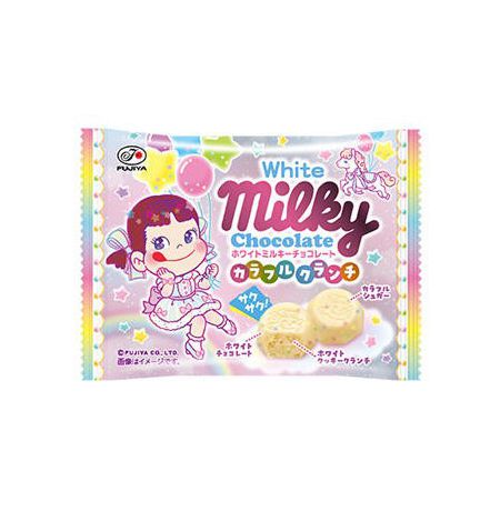 Шоколад Milky белый с хрустящей разноцветной крошкой