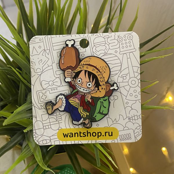 Значок One Piece - Манки Д. Луффи (пин, металл)