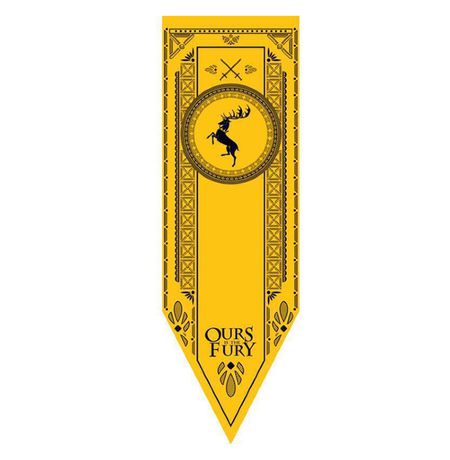 Флаг Игра Престолов: Баратеоны (Game of Thrones: Baratheon) 145х55 см