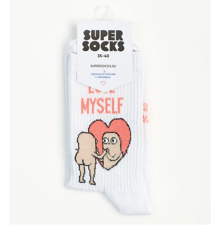 Носки SUPER SOCKS Love Myself (размер 35-40) изображение 2