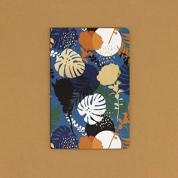 Тетрадь Листья Синие