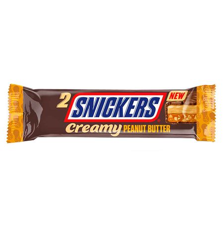 Шоколадный батончик Snickers Creamy Peanut Butter Single с арахисовым маслом