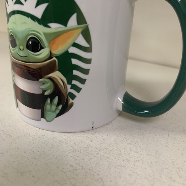 Кружка Звездные войны - Малыш Йода со стаканчиком Старбакс (Star Wars - The Child) УЦЕНКА изображение 2