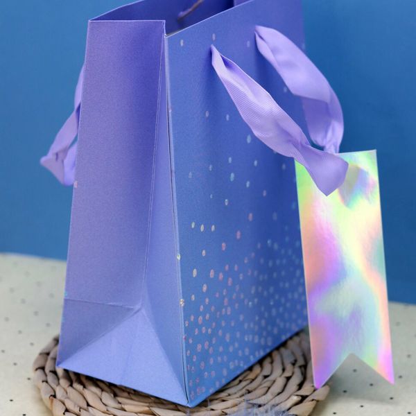 Пакет с блестками Sequins 23х18х10 см