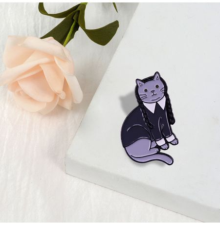 Значок Котик Уэнсдей