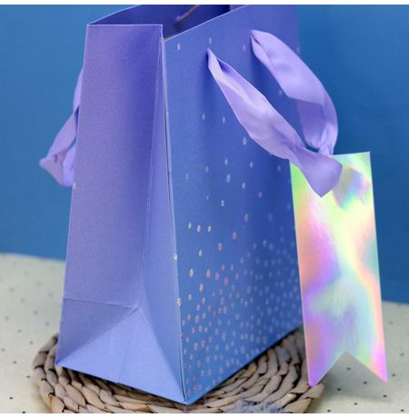 Пакет с блестками Sequins 23х18х10 см