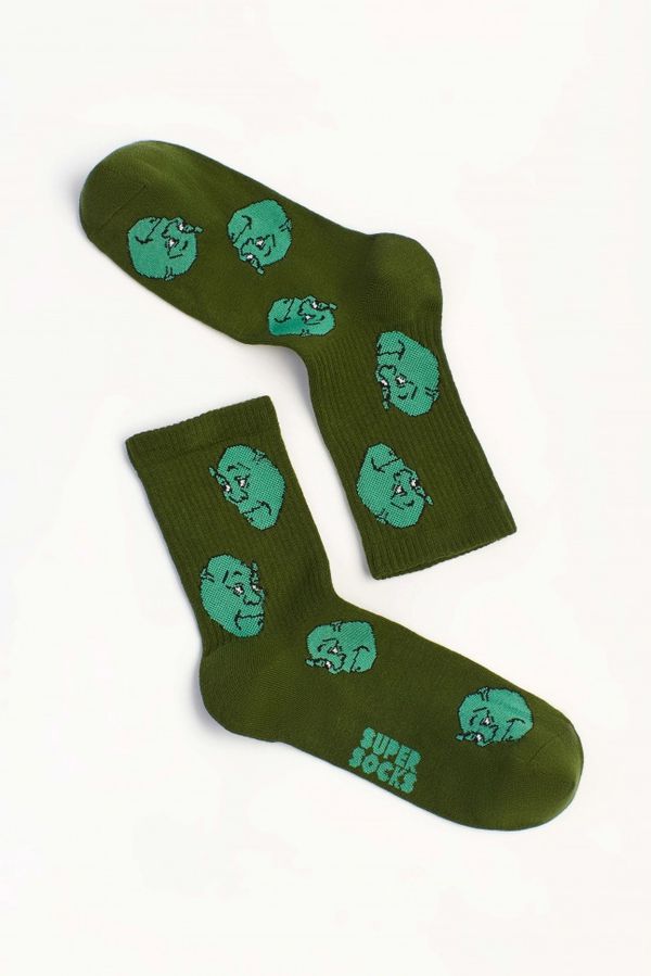 Носки SUPER SOCKS Шрек паттерн (размер 35-40) изображение 2