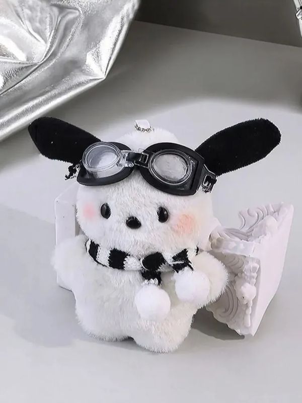 Брелок Hello Kitty - Почакко Пилот плюшевый (Pochacco) 12х8 см изображение 2