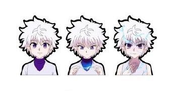 3D стикер-мини Хантер х Хантер - Киллуа см (Hunter x Hunter)