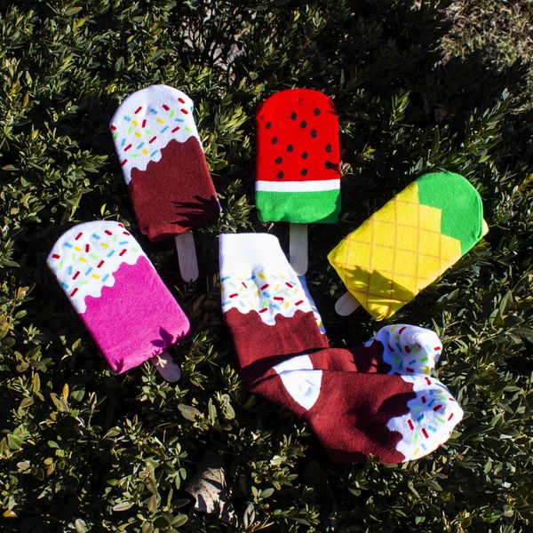 Носки Мороженое Арбуз изображение 3