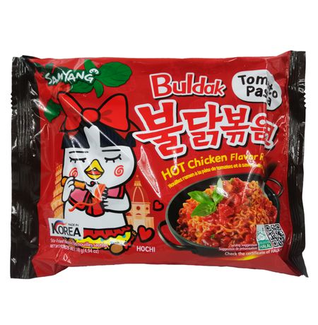 Лапша Samyang острая со вкусом курицы в томатной пасте