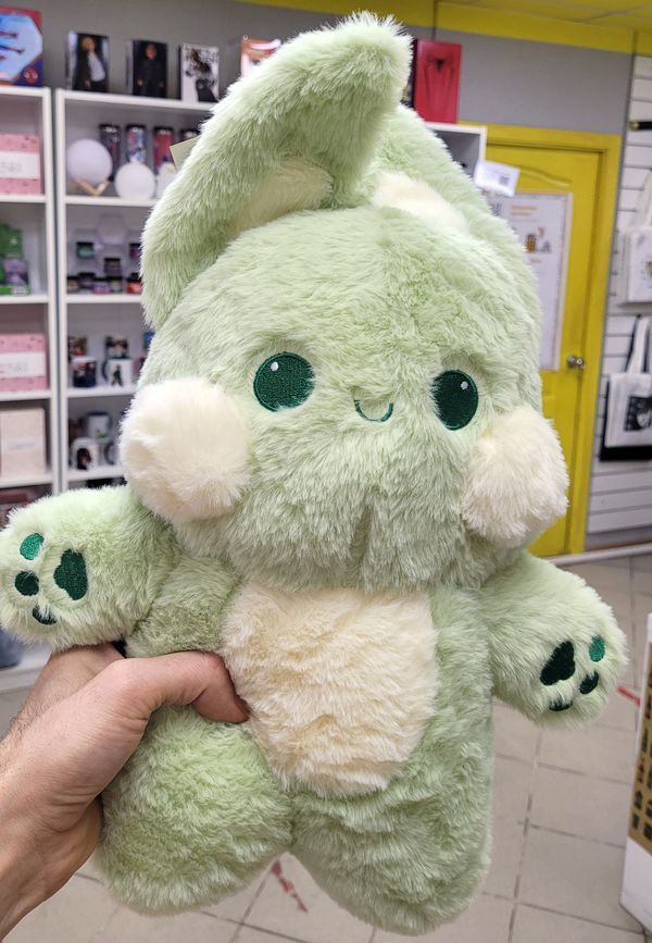 Мягкая игрушка Кролик фисташковый 45 см изображение 2
