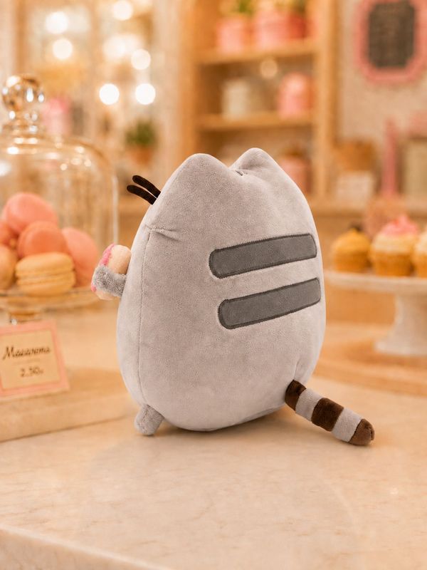 Мягкая игрушка Пушин с пончиком (Pusheen Cat) 15 см изображение 3