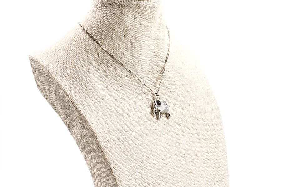 Кулон Слон оригами, серебро