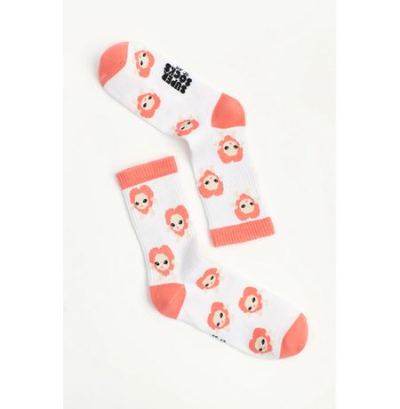 Носки SUPER SOCKS Кот-яблоко мем - Apple cat (размер 40-45)
