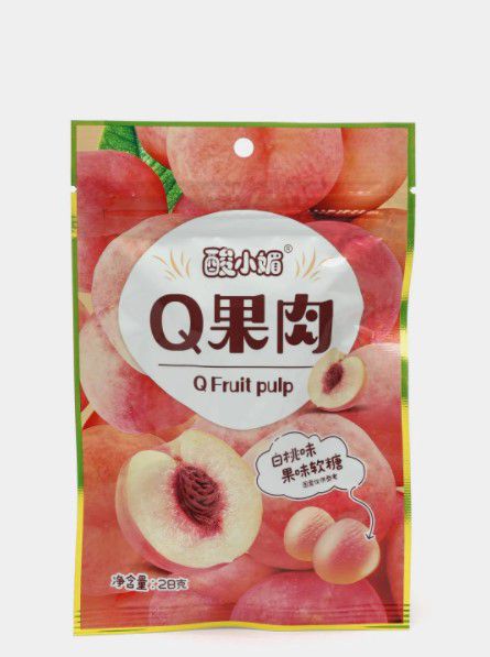 Мармеладные фрукты Q Fruit pulp, персик