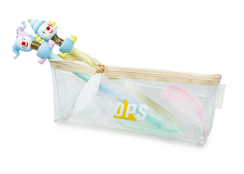 Пенал Прозрачный Перо, белый