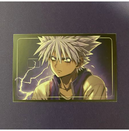 Наклейка на банковскую карту Хантер х Хантер - Киллуа (Hunter x Hunter - Killua) StickerStars