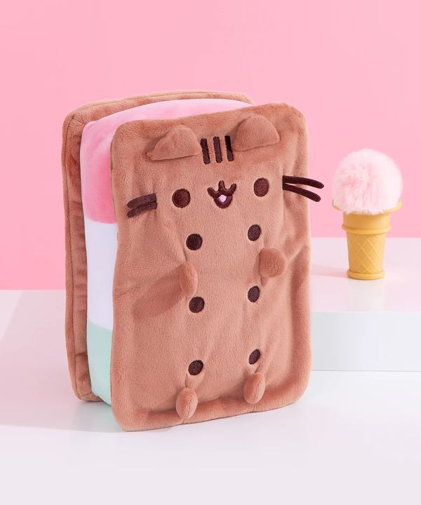 Мягкая игрушка Кот Пушин Неаполитанское Мороженое  (Pusheen Neapolitan) 30х21 см