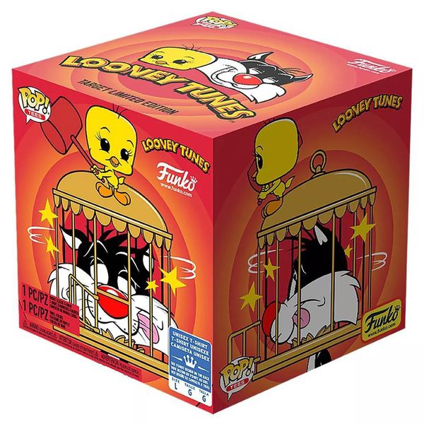 Набор фигурки Funko POP! и футболка Сильвестр и Твити (Sylvester & Tweety) Exclusive изображение 5
