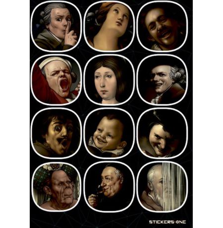 Набор стикеров Art Memes STICKERS.ONE