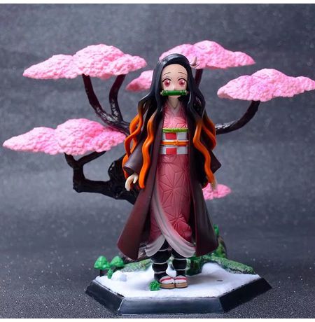 Фигурка Клинок рассекающий демонов - Незуко Камадо и сакура (Demon Slayer Kimetsu no Yaiba)