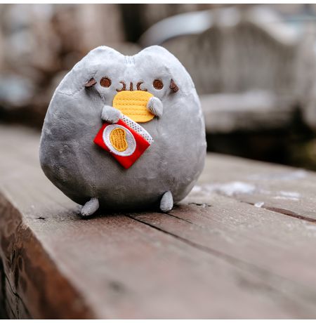 Мягкая игрушка Пушин с чипсами (Pusheen) 15 см изображение 2
