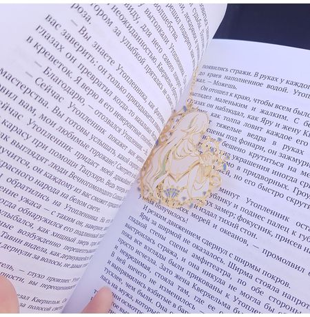Закладка для книги Геншин Импакт - Рукхадевата (Genshin Impact) металл изображение 2